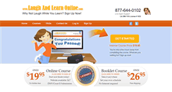 Desktop Screenshot of laughandlearnonline.com